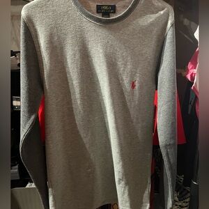 Polo by Ralph Lauren Gray Long Sleeve Tee